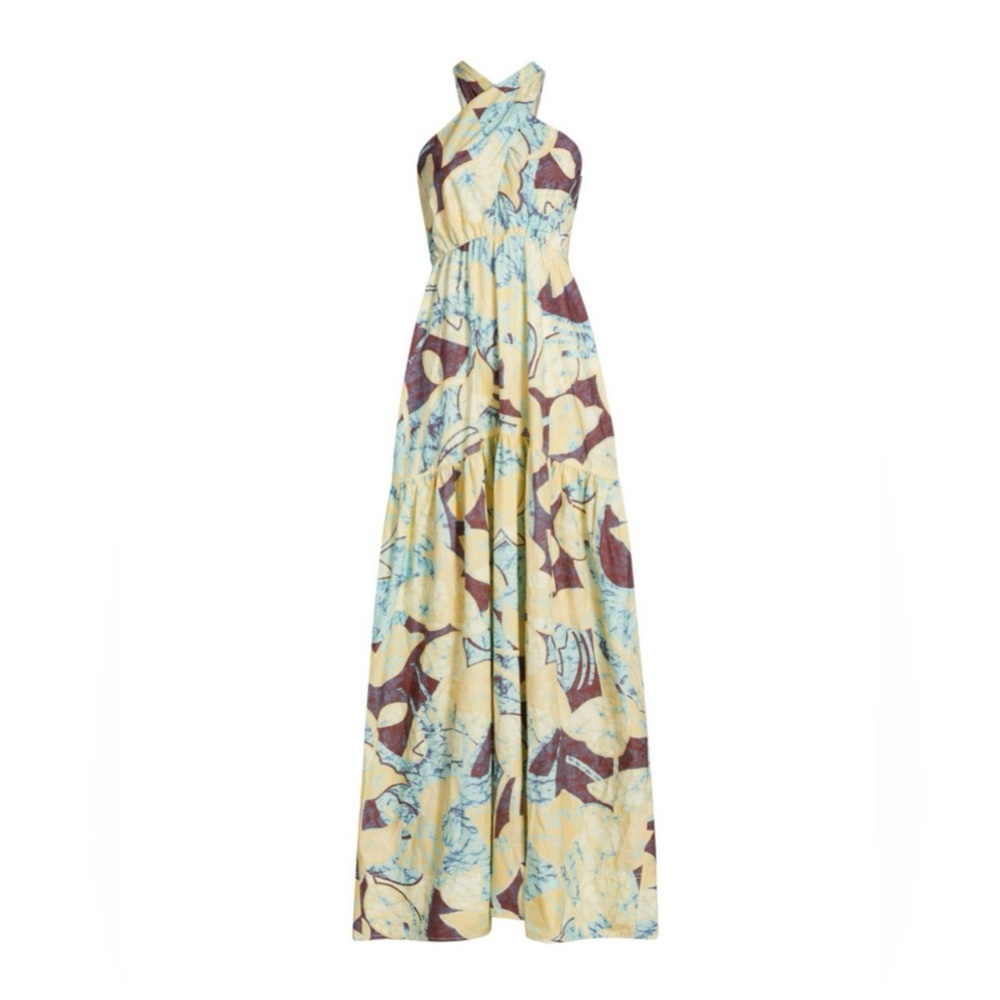 A.L.C. Veronica Abstract Halter Maxi Dress - Picture 5 of 6